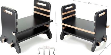 Heavy-Duty Adjustable Wooden Piano Footrest Bench for Comfort
