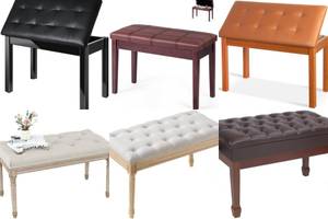 Top 5 Luxurious Upholstered Piano Benches