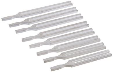 Scientific Aluminum Tuning Fork Set (8, 256-512 Hz)
