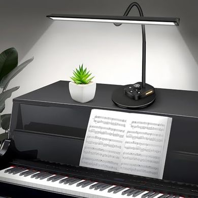 Dimmable LED Piano Lamp with 5 Colors, USB Charge & Timer
