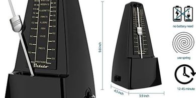 Ueteto Loud Mechanical Metronome for Piano, Drums, Violin, Guitar
