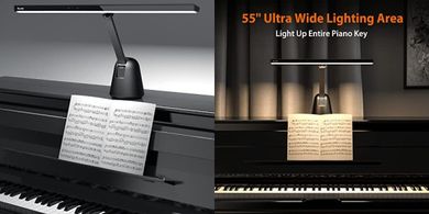 Quntis 55" Ultra-Wide Piano Light: Auto-Dimming LED Lamp
