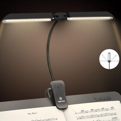 Vekkia 64-LED Rechargeable Piano Lamp: Portable, adjustable brightness & color.
