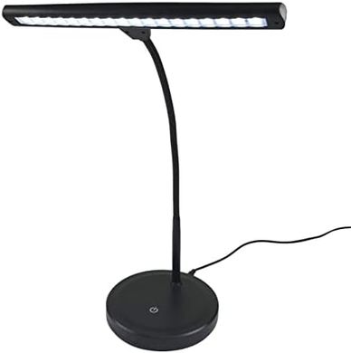 Wide Piano Lamp: 18 LEDs, Wall Adapter
