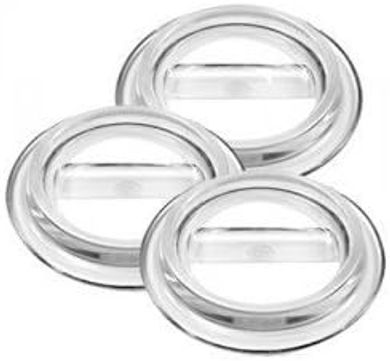 Clear Lucite Caster Cups (3-pack) for Grand Pianos: Indestructible
