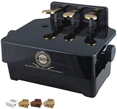 Adjustable Piano Pedal Extender Bench for Kids (Black)
