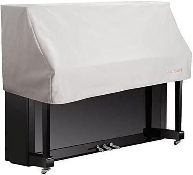 White Upright Piano Dust Cover: High-Quality Cloth Protection
