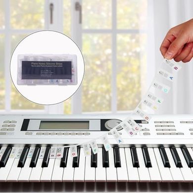 Reusable Silicone Piano Keyboard Stickers for Beginners
