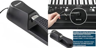 Universal Keyboard Sustain Pedal with Polarity Switch (Upgrade)
