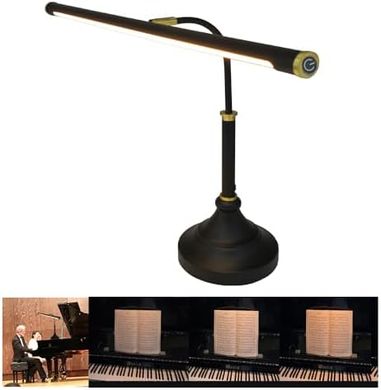 Adjustable LED Piano Lamp: Eye-caring, Dimmable Desk Lamp
