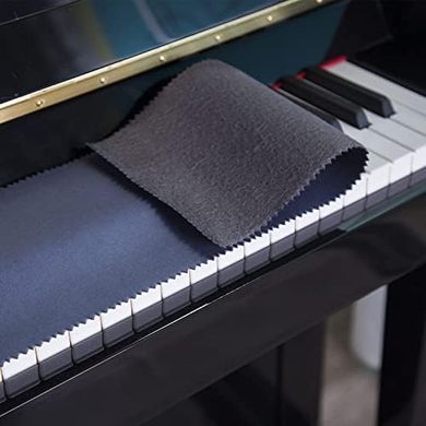 Premium Anti-Dust Keyboard Cover for Upright, Electric & Grand Pianos (Dark Blue)
