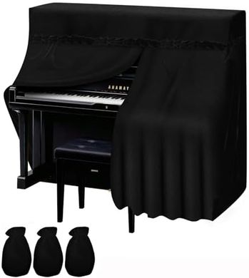 TINDTOP Velvet Upright Piano Cover (Dustproof & Moistureproof)
