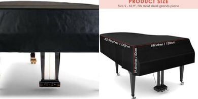 TINDTOP Leather Piano Cover (Washable, 62.99in)
