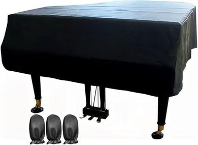 Elegant Black Waterproof Piano Cover (62.9in/160cm)
