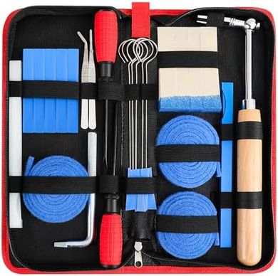 Professional Piano Tuning Kit: Tools, Wrench, Mute & Case
