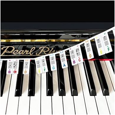 Reusable Silicone Piano Keyboard Note Labels (88-key)
