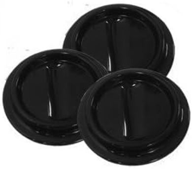 Black Lucite Grand Piano Caster Cups (Set of 3) - Indestructible
