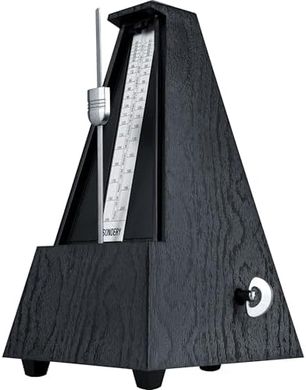 Sondery Classic Metronome: 40-208bpm, multiple rhythms, black wood grain.
