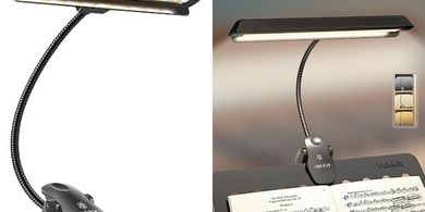 Vekkia Rechargeable Clip-on Music Stand Light: 9-Level Dimmable, USB-C
