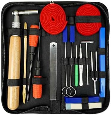 Professional Piano Tuning Kit: 18 Tools with Case
