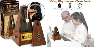 Tempi: Precision Mechanical Metronome for Musicians (Brown)
