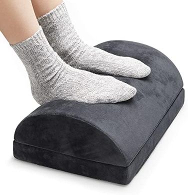 Ergonomic Adjustable Under-Desk Footrest with Memory Foam
